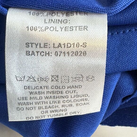 LUSSO Australia Womens Royal Blue One Shoulder Asymmetrical Sequin Mini Dress 6 - Picture 11 of 16